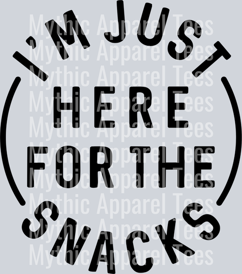 I'm just here for the snacks