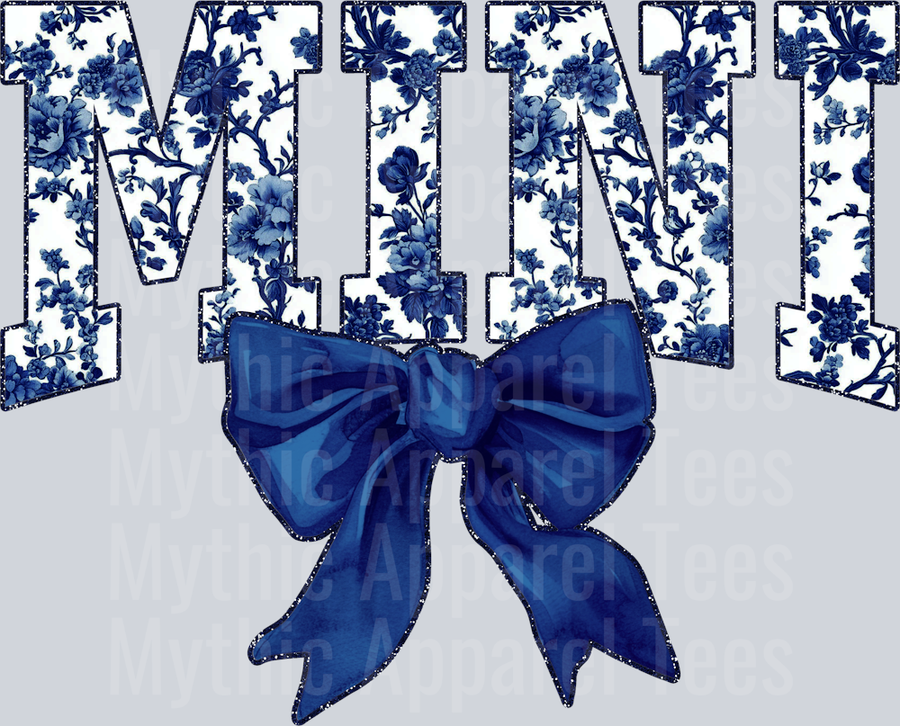 Navy Toile Mini