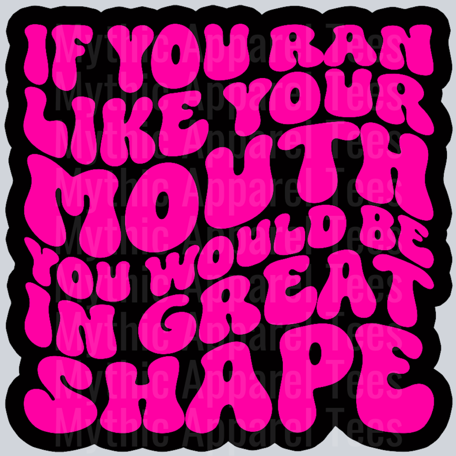 Color If You Ran Like Your Mouth