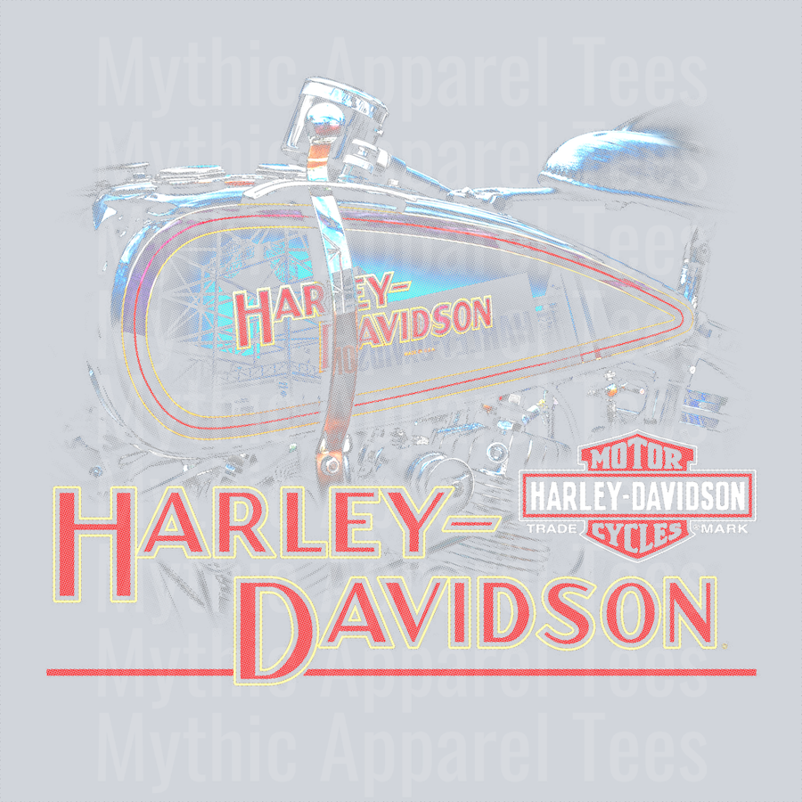 Harley 18 Halftone (for Black Shirts)