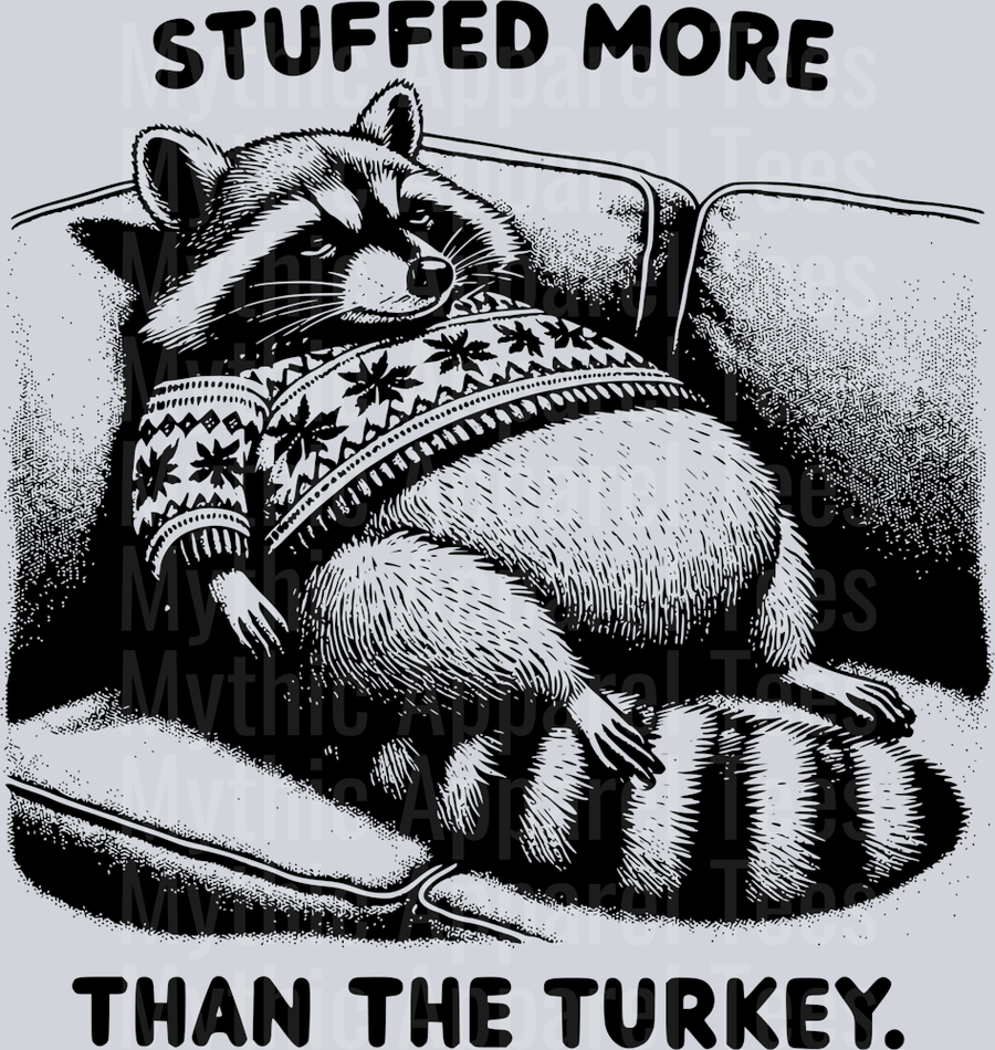 STUFFED MORE THAN THE TURKEY BLACK DESIGN