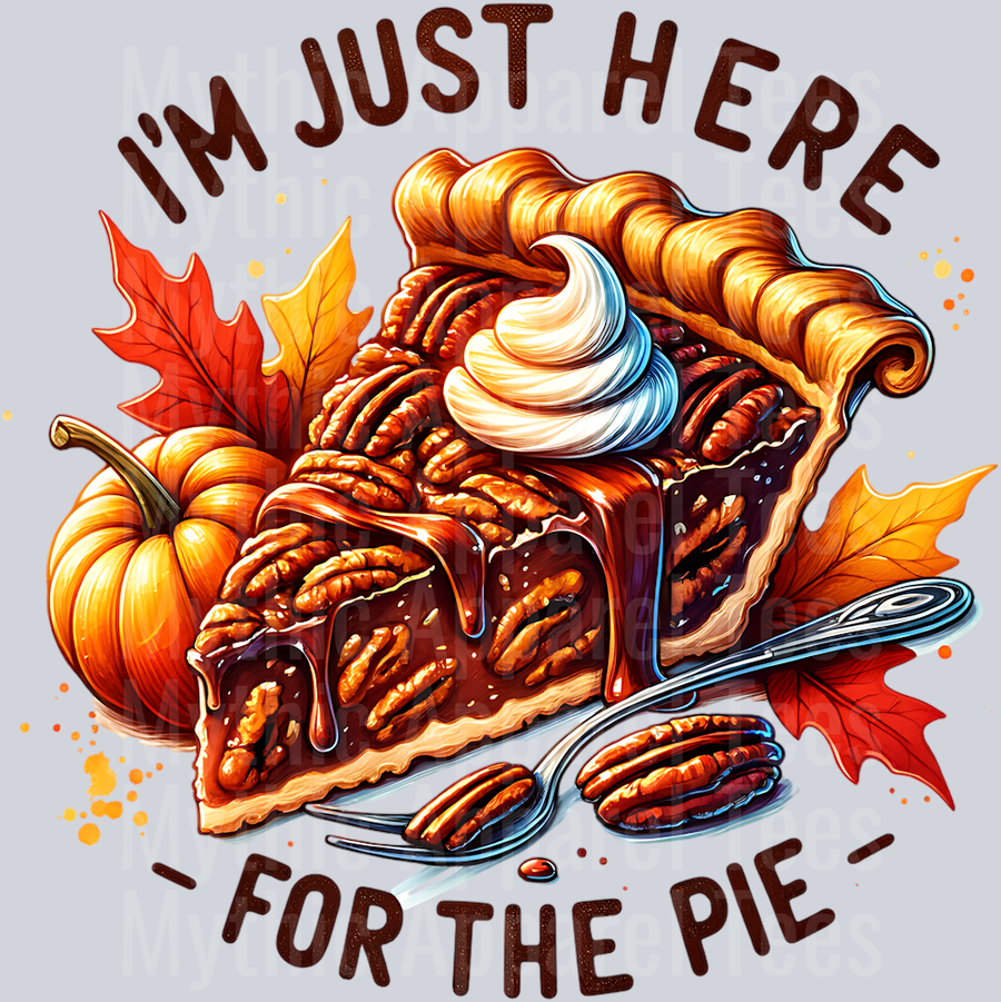 im just here for the pie pecan pie slice
