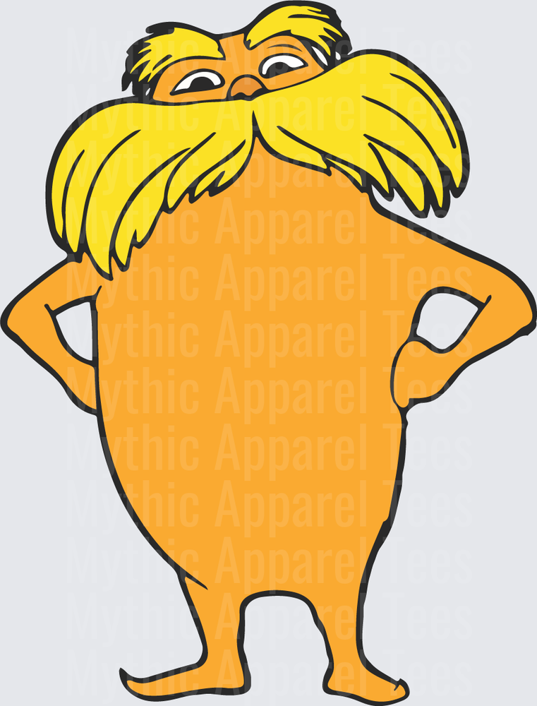 DR Seuss The Lorax Standing Hands on Hips Bold Cartoon