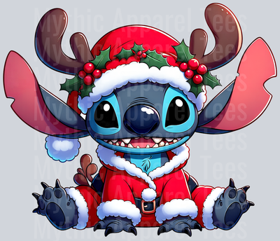 DTF Stitch Christmas Transfers