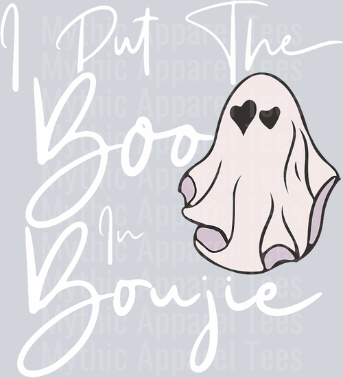 I Put Boo In Boujie Funny Halloween Costume Boujee Boo T-Shirt (2)