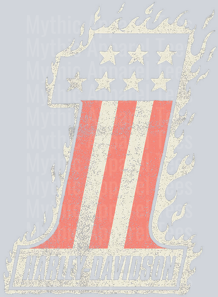Harley 8 Halftone (for Black Shirts)