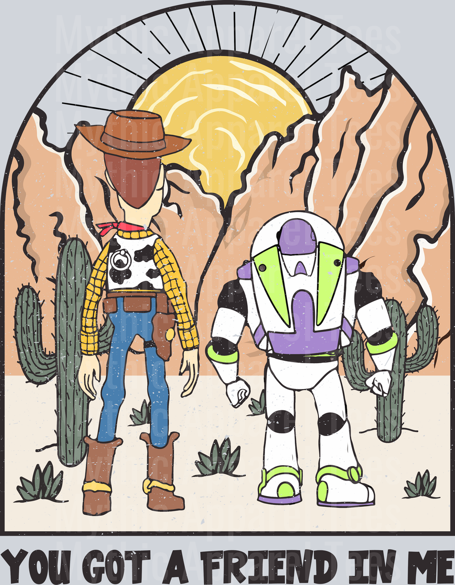 Youve got a friend in me buzz and woody sunset DTF Disney Transfers