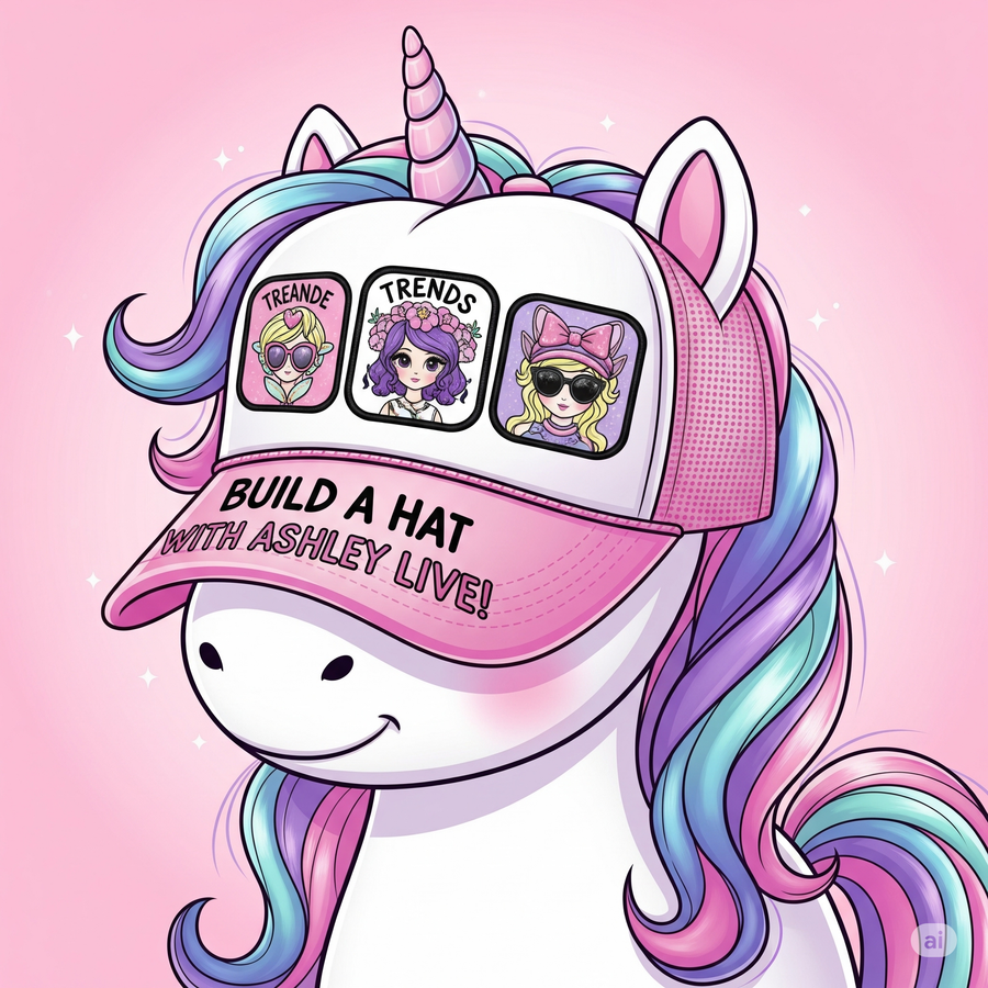 Build a Trucker Hat Live with Ashley!