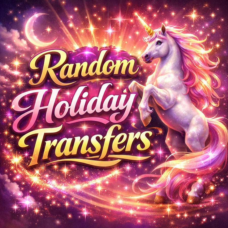 Random Holiday Transfers, Unicorn Theme, Unicorn Sparkle, Fantasy Theme, Unicorn, Glitter, Cartoon Style