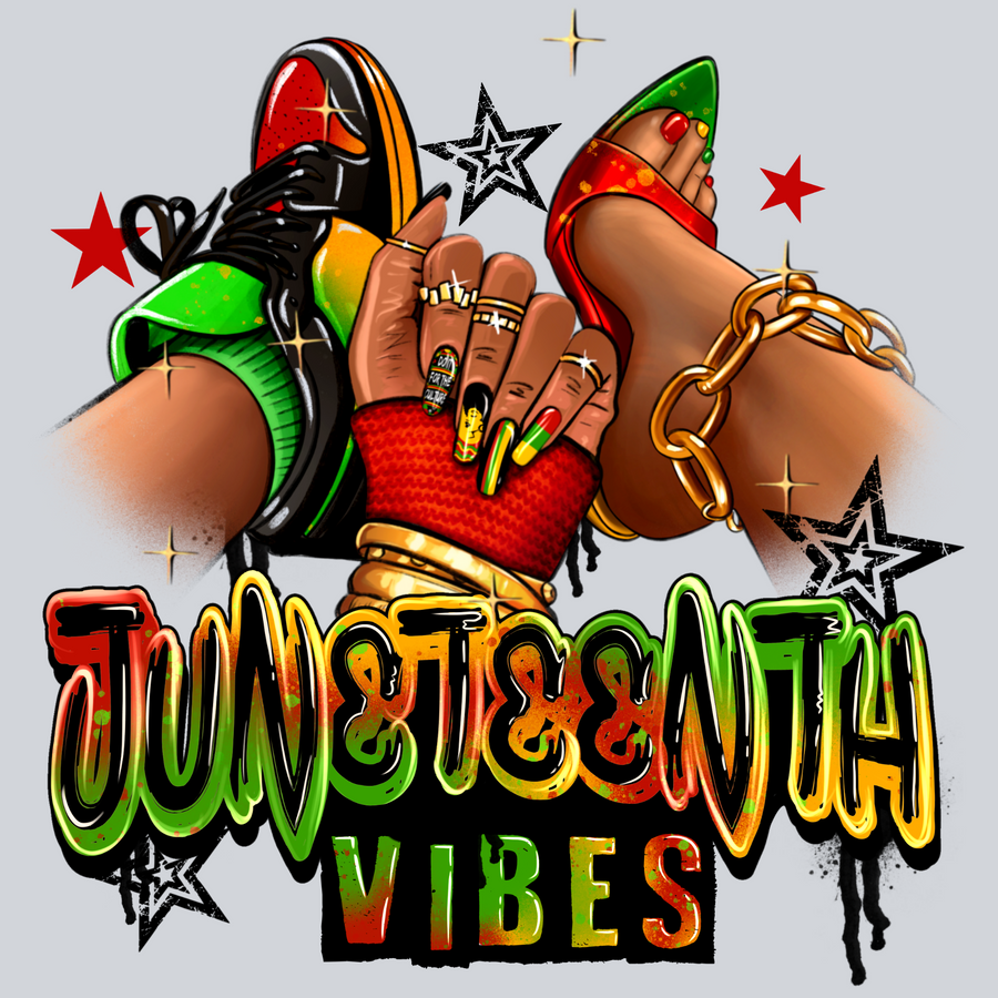 Juneteenth Vibes, DTF Transfers, Celebration, Black Culture, Colorful Nails, Stylish Sneakers, Inspirational Designs, Retro Style