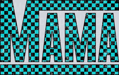 Blue Checkered Mama 2
