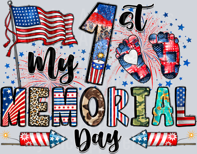 My 1st Memorial Day DTF Patriotic Transfers