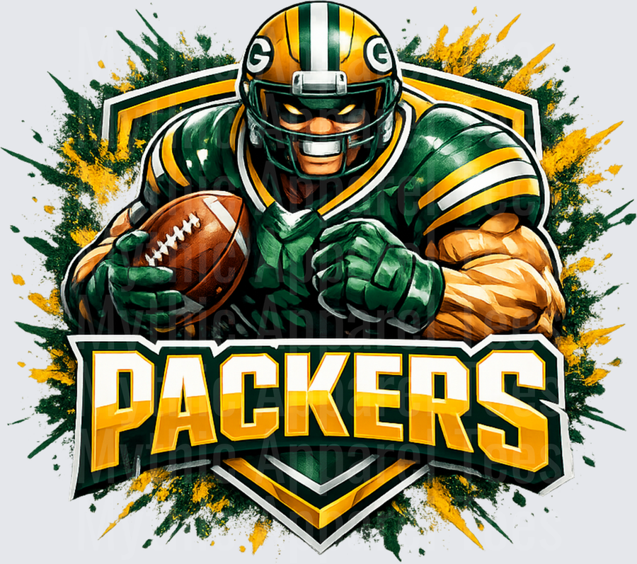 NFL Green Bay Packers Fierce Player Shield Paint Splash