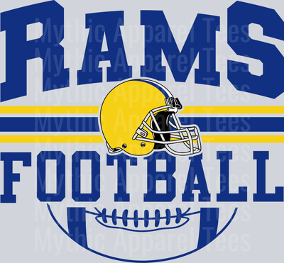 RAMS NFL Classic Design DTF NFL Transfers