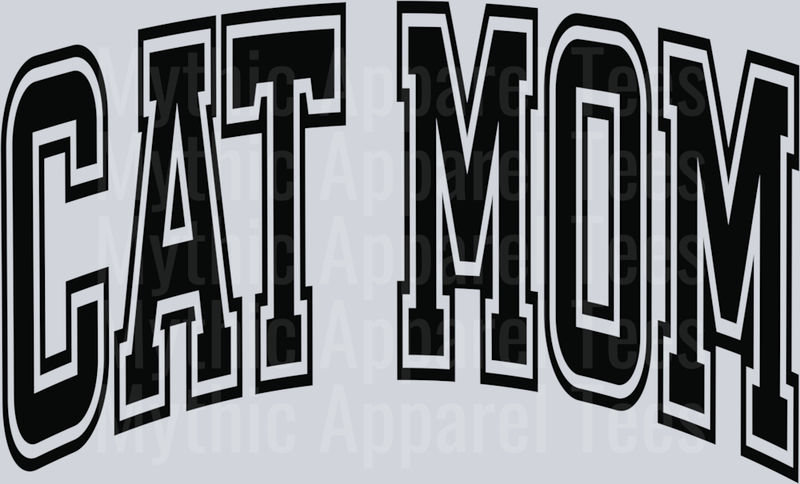 Cat Mom Varsity Letters