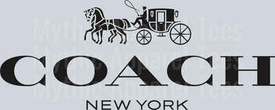 Classic Black Coach New York DTF Coach Transfers