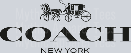 Classic Black Coach New York DTF Coach Transfers