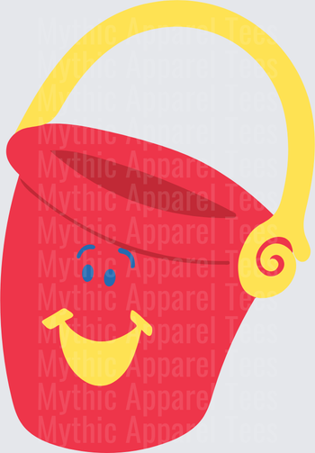 Blues Clues Slippery Soap Happy Red Sand Bucket with Yellow Handle