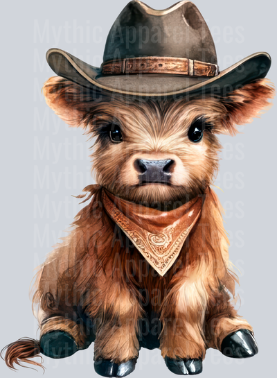 Western highland Cow 3 1 DTF Western Highland Cow Transfers