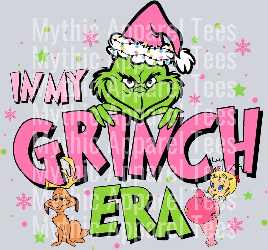 In My Grinch Era Christmas – DTF Heat Transfer – Whoville Design