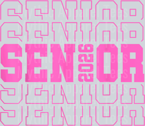 Senior 2026 Class Of 2026 Boys Girls Matching Graduation T-Shirt