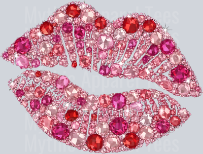 AZ709 Faux Rhinestone Valentines Day