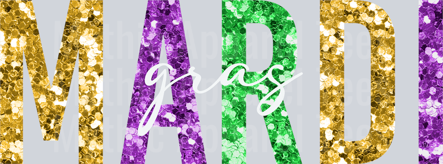 AZ730 Mardi Gras Rhinestone