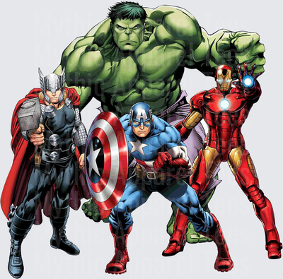 Marvel Super Heroes Avengers Thor Hulk Captain America Iron Man
