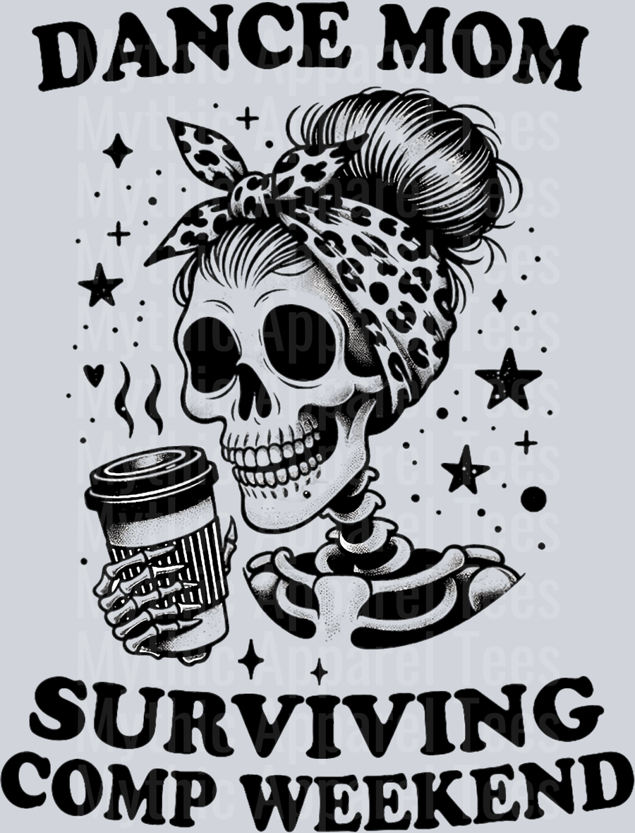 Dance mom surviving comp weekend 3 DTF Coffee Transfers