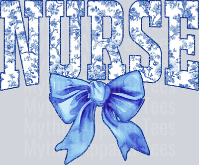 Light Blue Toile Nurse