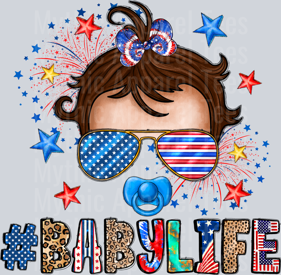 Baby Life america 4th of july DTF Patriotic Transfers