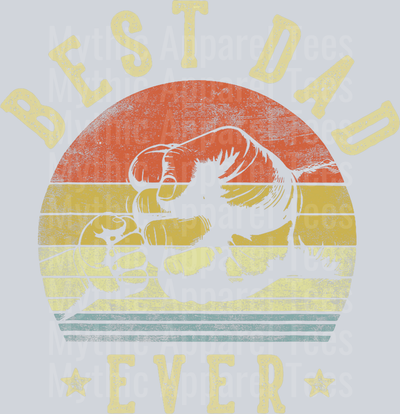 Best Dad ever Fists retro DTF Dad Transfers