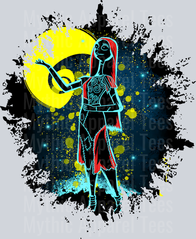 Sally 2 Disney Queen Dark Silhouette Color Splash Crystal Ball Vision