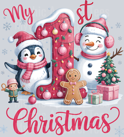 1 My First Christmas Pink