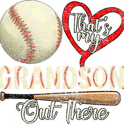 Grandma Grandpa Grandparents Baseball DTF Transfer