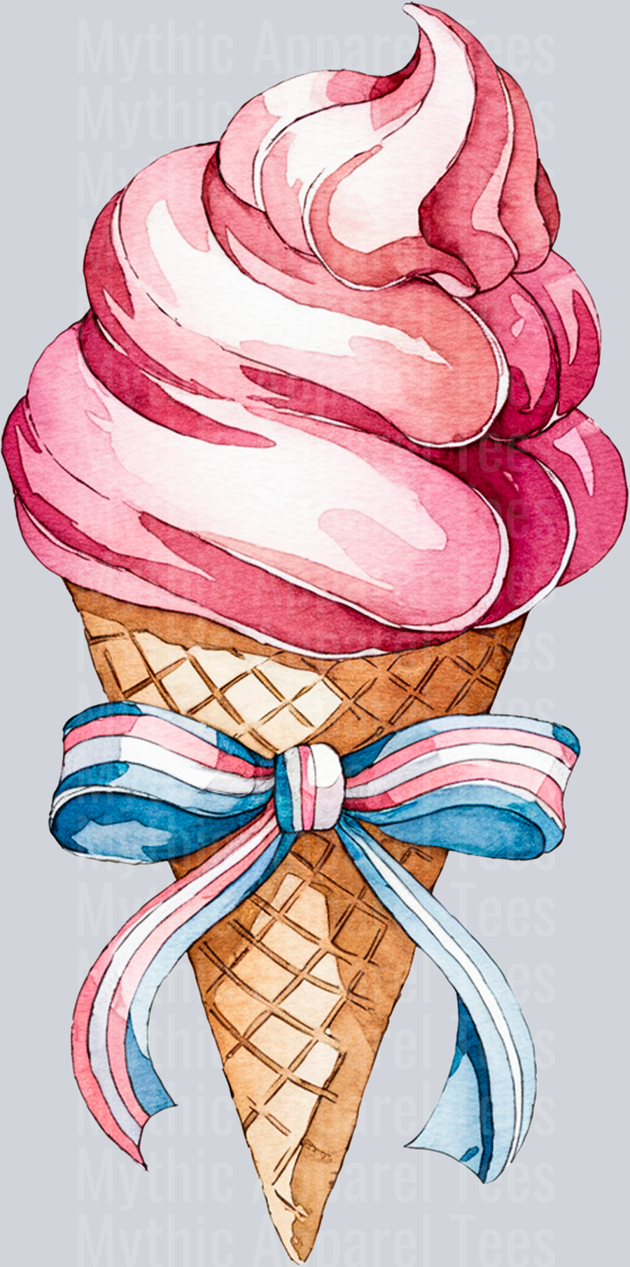 Ice Cream Bow DTF Summer Transfers