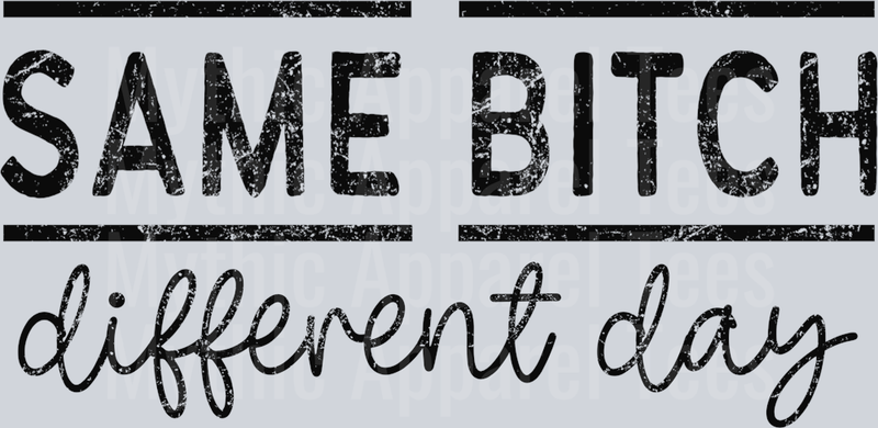 Same bitch Different Day DTF Sassy Transfers