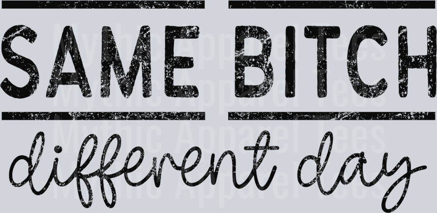 Same bitch Different Day DTF Sassy Transfers