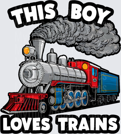 This Boy Loves Trains T-Shirt