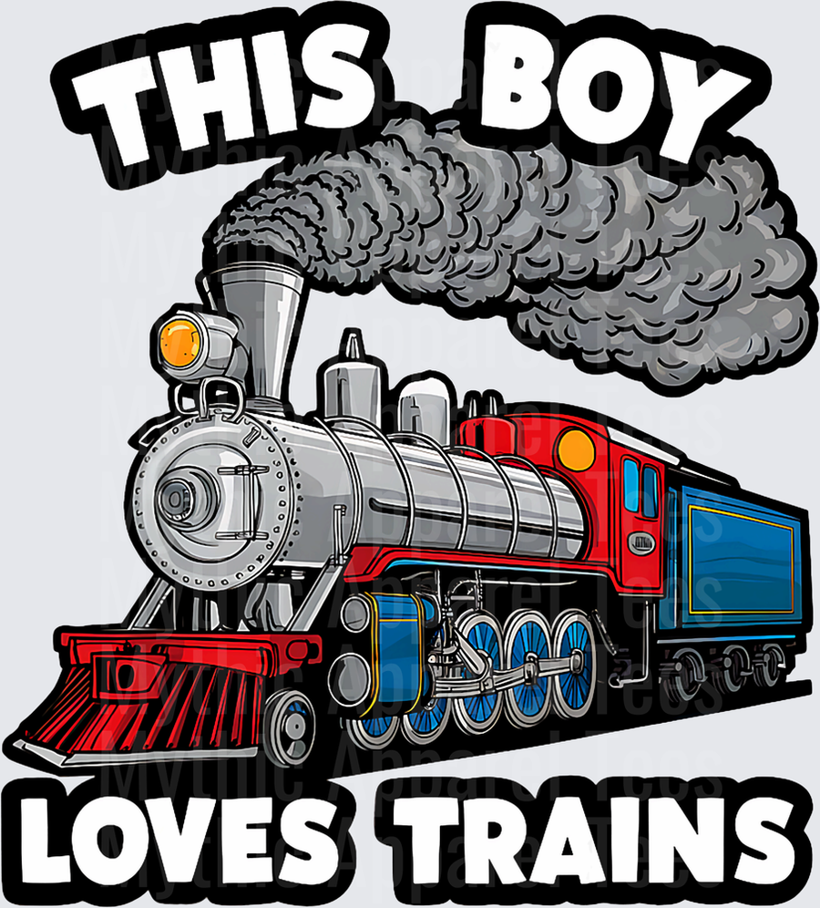 This Boy Loves Trains T-Shirt