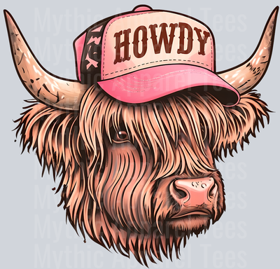 Southern Cow Howdy Cowgirl Western Southern Girl Pink