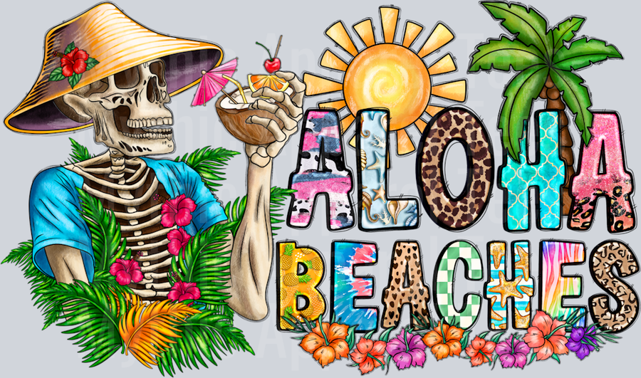 Aloha Beaches Summer Skeleton