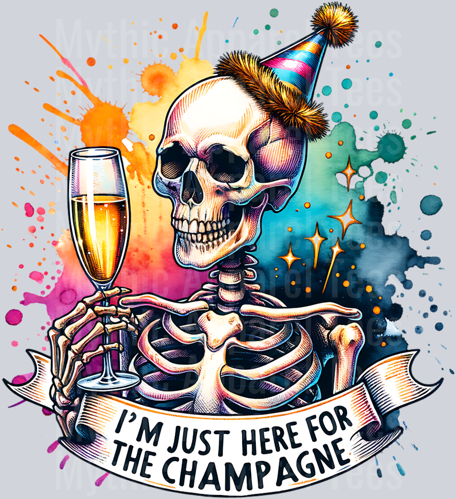 IM JUST HERE FOR THE CHAMPAGNE NEW YEARS PNG