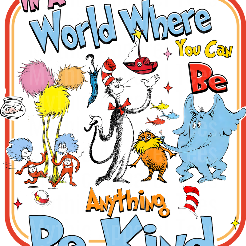 Dr Suess DTF Transfer