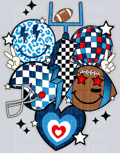 Retro_Football_Blue_Red