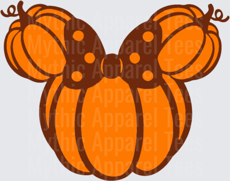 Disney Fall and Thanksgiving Minnie Mouse Pumpkin Bow Halloween