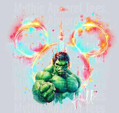 Hulk Disney Castle Marvel Superhero