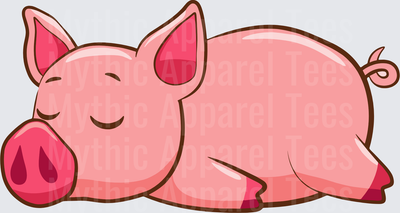 Peppa Pig Sleeping Lazy Chubby Pink Cartoon Pig Napping