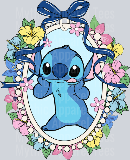 Stitch Lilo and Stitch Mirror Bracelet frame DTF Disney Transfers