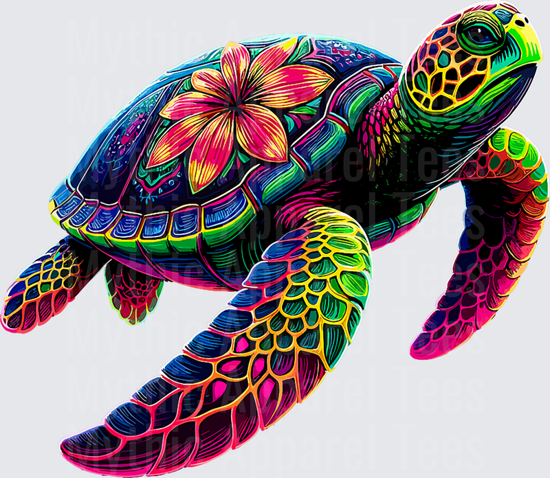 Hawaiian Sea Turtle Tie Dye Hawaii T-Shirt